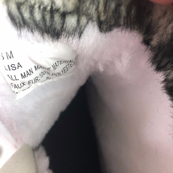 TOTES LISA Women's White / Black Waterproof Flat Heel Snow Winter Bo… - Picture 14 of 15